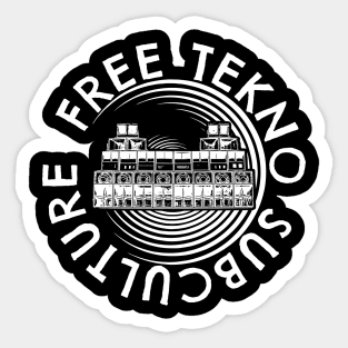 Free Tekno 23 Subculture Sticker